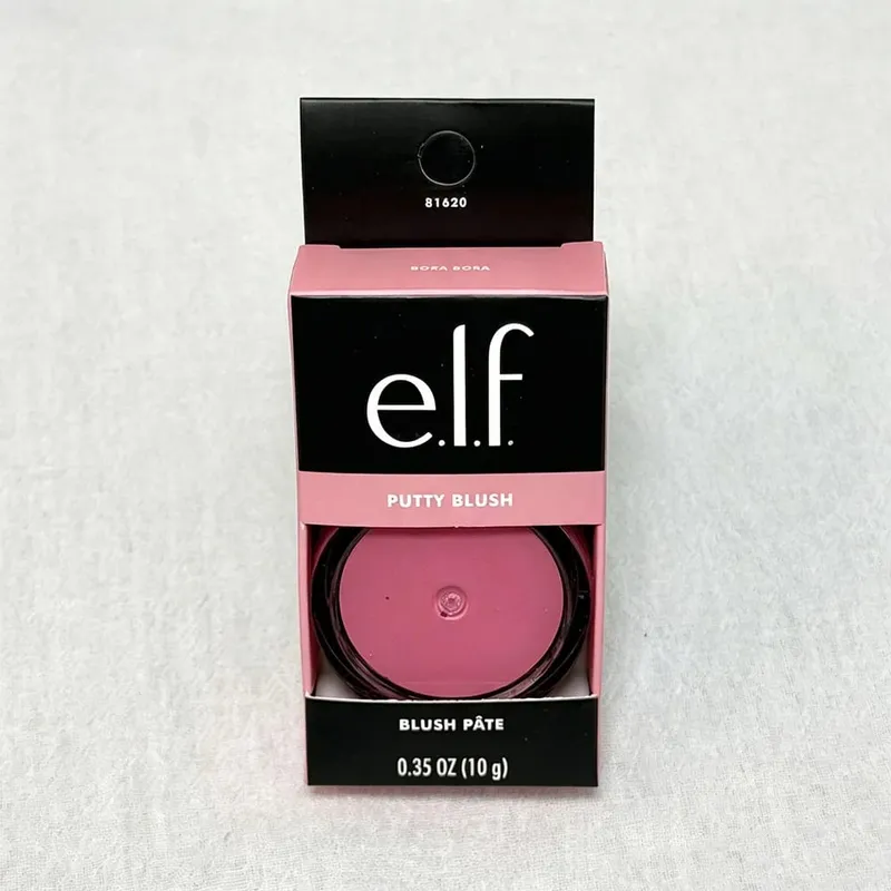 Elf Putty Blush Single Matte Cream Blush Dual-Use as Cream Eyeshadow Natural Soft Tone for Effortless Everyday Facial Makeup