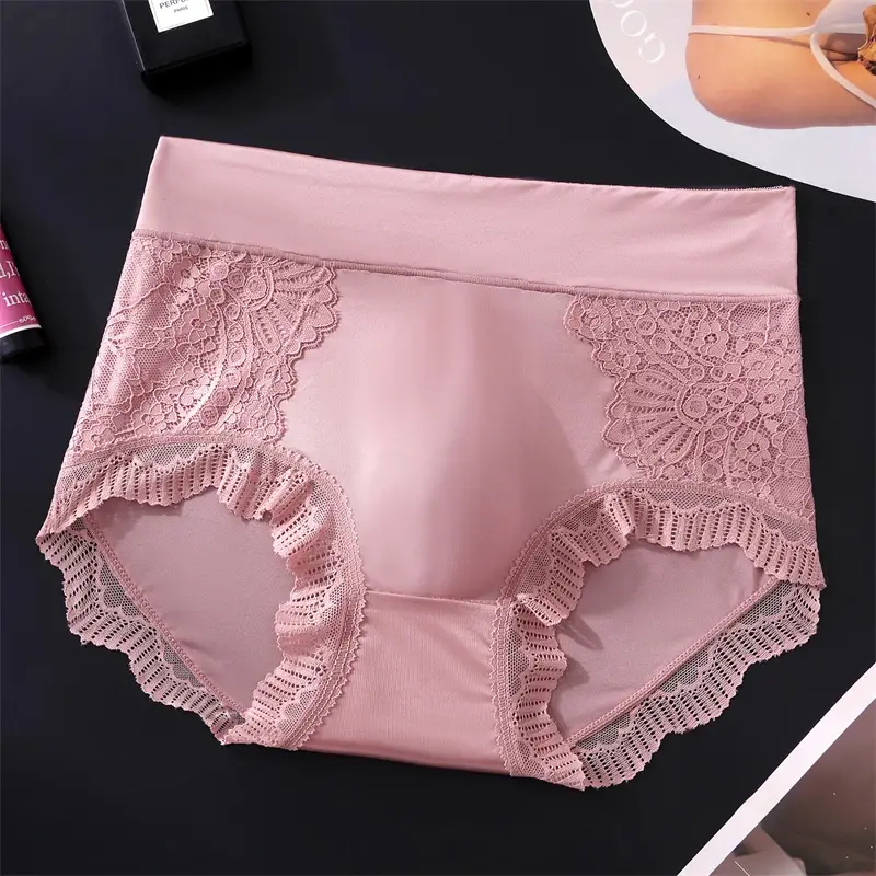 Sexy men's underwear Ice silk lingeries for man adults 18 plus cuecas masculina lace mesh cueca 3D seamless calzoncillos hombre