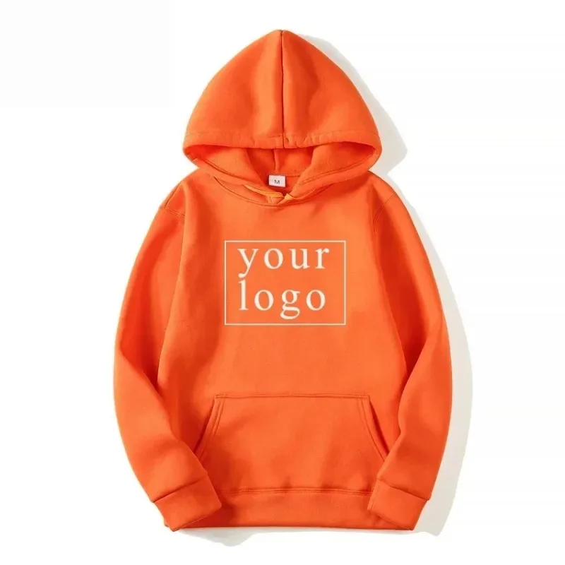 2024 homme femme décontracté personnalisé imprimé texte sweat à capuche bricolage Logo personnalisé personnalisé sweat à capuche personnalisé texte Logo sweat