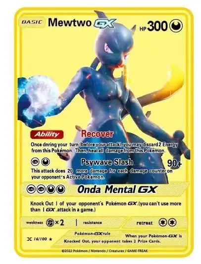 Αγγλική έκδοση Pokemon Metal Card Anime Figure Pikachu Charizard Mewtwo Battle Trading Game Collection Cards Model Toy Gifts — image 10