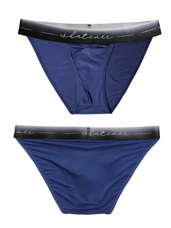 1pc Men's Sexy Semi-sheer Briefs - Ice Cold Fabric Printed Waistband Breathable Sweat-Wicking Soft Casual Daily Men Underwear