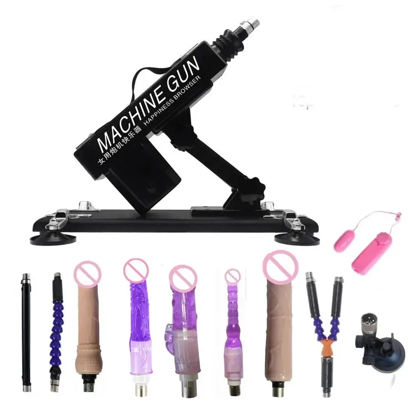 Strong Motor Automatic Vibartor Sex Machine with Dildo Attachments Adjustable Gun Love Machine Sex Toys for Man Women Adult Game — image 14