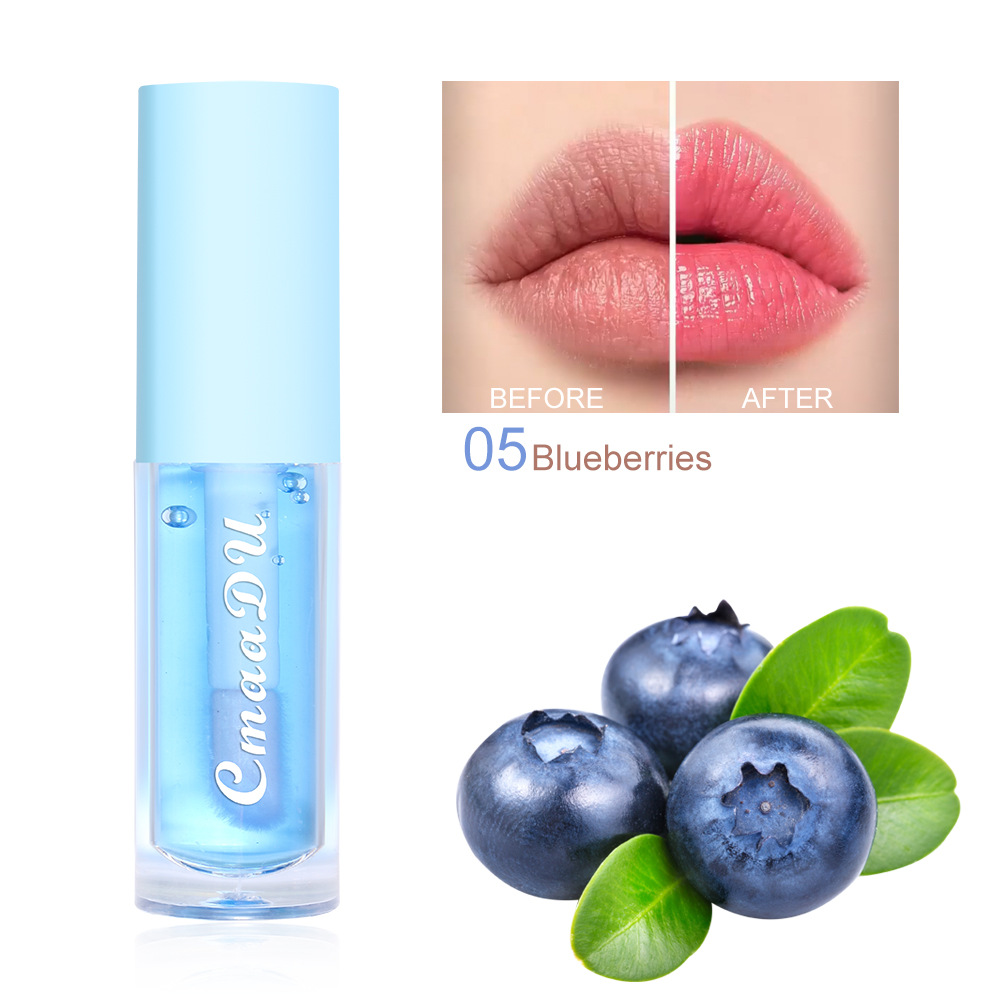 6 Color-Changing Lip Gloss Fruity Scent Moisturizing and Long-Lasting Smooth Hydrating Temperature-Activated Lip tint