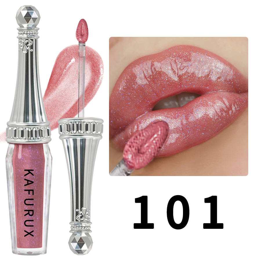 6 színű csillogó folyékony ajakrúzsok csillogó fényes szájfény gyöngyházfényű ajakfesték hidratáló hosszantartó ajakmáz smink nőnek