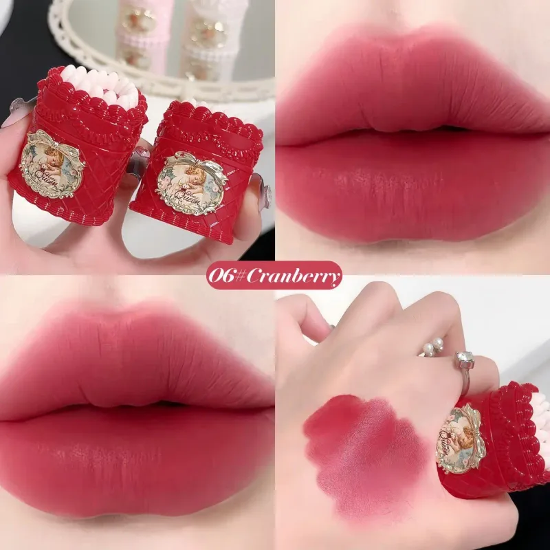 Διακόσμηση κέικ Velvet Lip Mud Matte Finish Αντικολλητικό Κύπελλο κραγιόν μακράς διαρκείας για καθημερινό μακιγιάζ και πάρτι — image 7