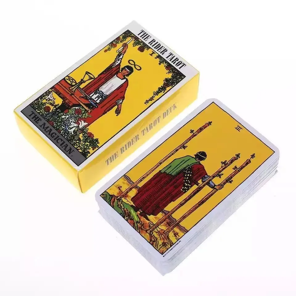 The Rider Waite Smith 1909 קלפי טארוט Oracle Deck למתחילים אנגלית ספרדית קלאסית מהדורת עתידות שחק משחק