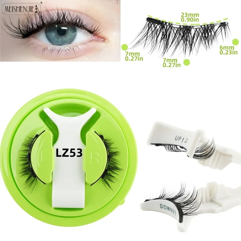 1/3 Pairs Magnetic Eye Lashes Χειροποίητες βλεφαρίδες Μαλακές επαναχρησιμοποιούμενες μαγνητικές βλεφαρίδες Natural look 3D Ψεύτικες βλεφαρίδες Σετ τσιμπιδάκια μακιγιάζ — image 19