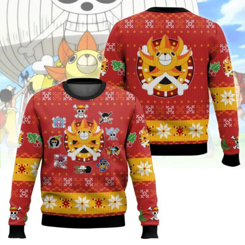 Fantasi gergaji mesin Natal Karnaval Sweter Uniseks Sweter Santa Klaus Sweter 3D Pakaian Premium Musim Gugur dan Musim Dingin