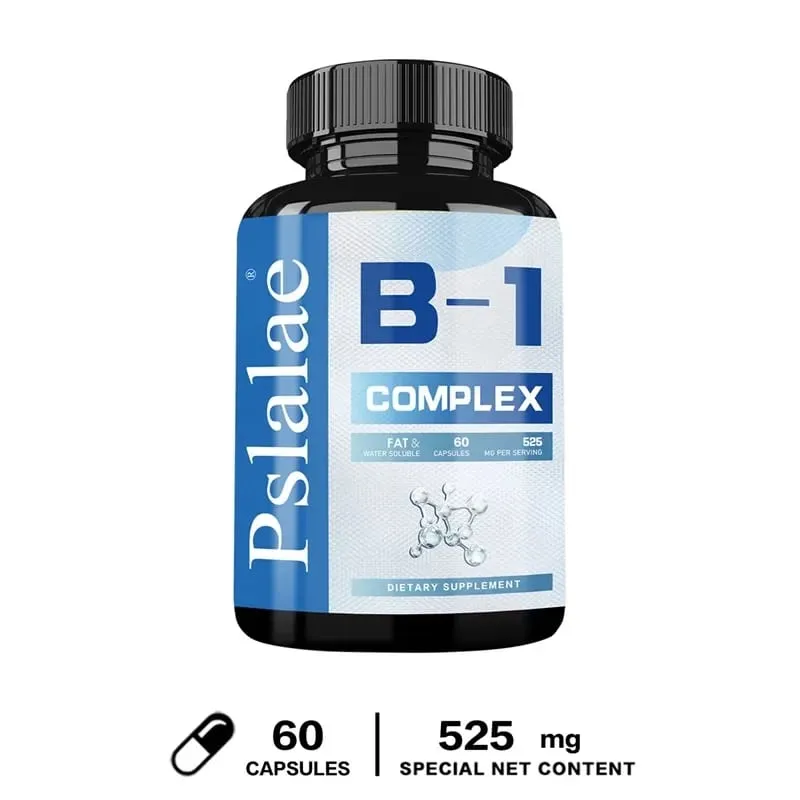 Vitamin B1 Complex - Improves Energy Levels Boosts Metabolism and Supports Nervous System HealthCapsule