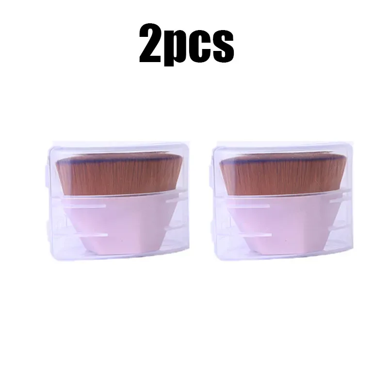 1/2/3/4 Buah Kuas Makeup Bedak Kecantikan Kuas Perona Wajah Portabel Kuas Foundation Profesional Kosmetik Riasan Dasar Lembut — image 21
