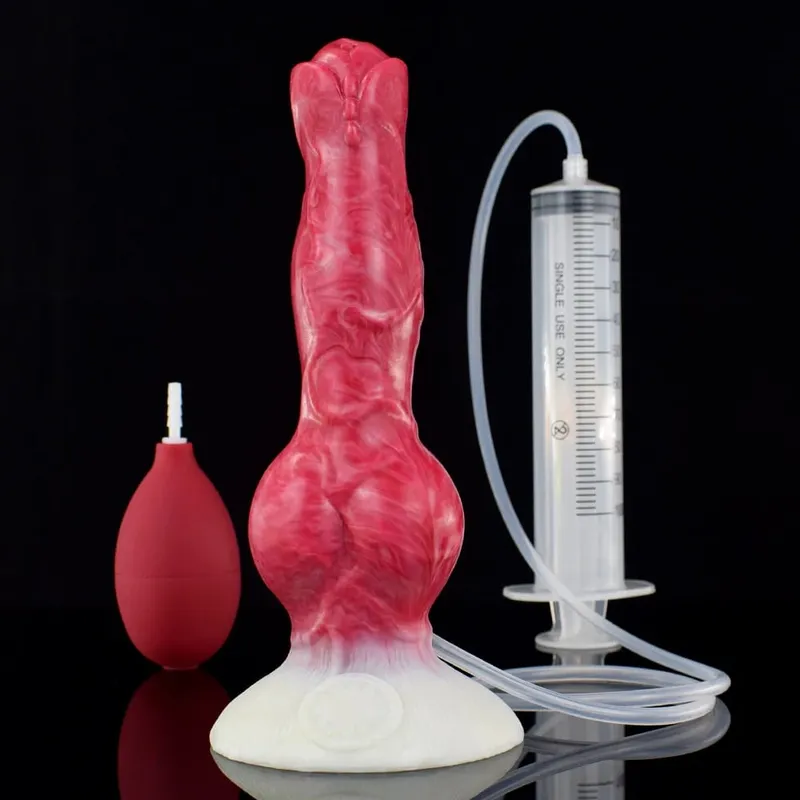 Ejaculation Anal Plug Dog Knot Dildo with Strong Sucker Vaginal Stimulation Squirting Penis Erotic Adult Sex Toys 18+ — image 8