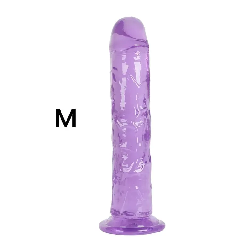 KWD Erotic Soft Jelly Dildo Anal Butt Plug Realistic Strong Suction Cup Adult Toys G-spot Orgasm Big Penis Sex Toys For Woman