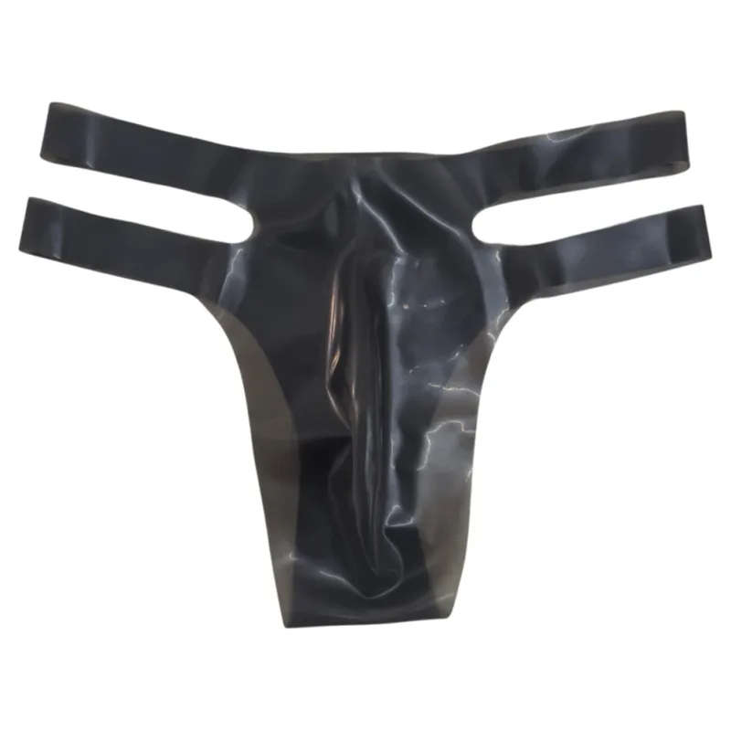 Mens Latex Briefs Sissy Seamless Brazilian Underwear Low Waist Erotic Underpants — image 4