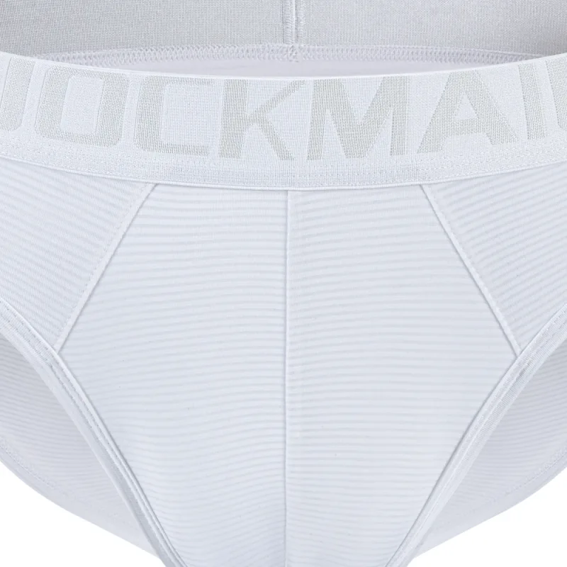 Men Underwear Brief Sexy Low-rise Striped Bikini Athletic Supporters Underpants Sleepwear Nylon Quick Dry Breathable — image 5