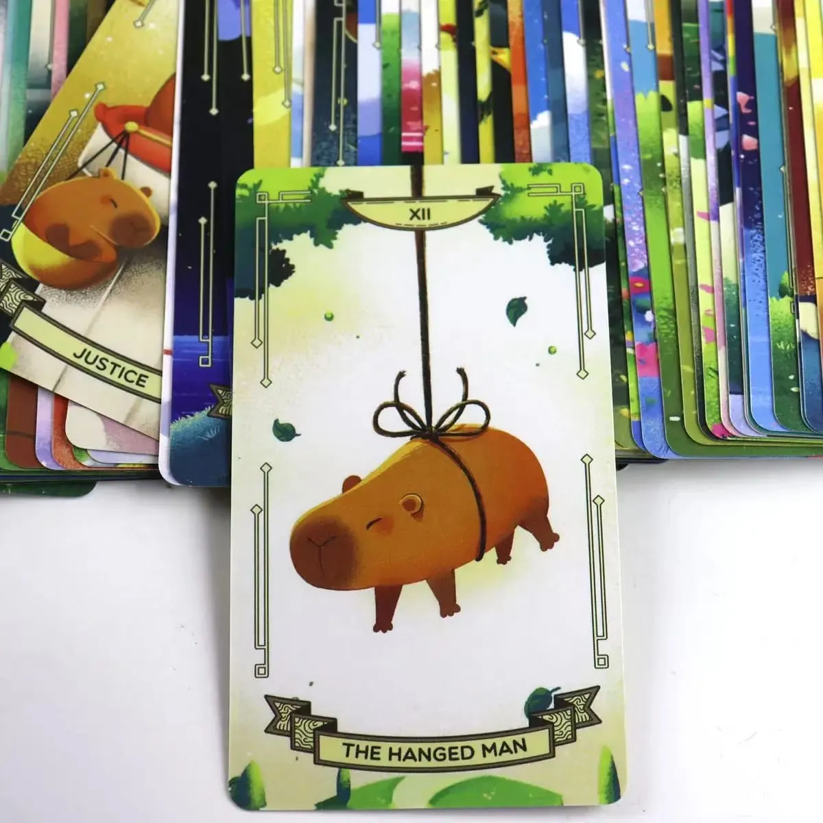 Capybara Tarot Pakli 10,3*6cm 78 Aranyos Tarot Kártya Nyugtató hangulatot és energiát hoz a Tarot Pakliba — image 5