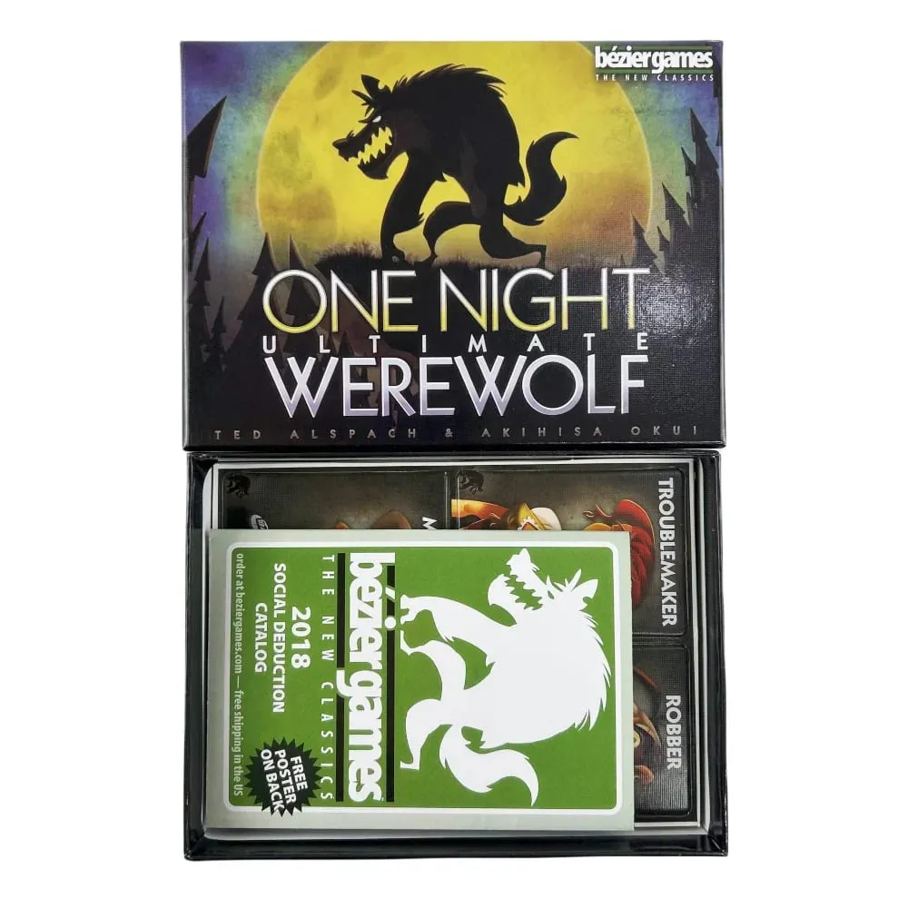 Bezier Games | One Night Ultimate Werewolf | Társasjáték | 14 éven felüliek | 3-10 játékos | 10 perc játékidő
