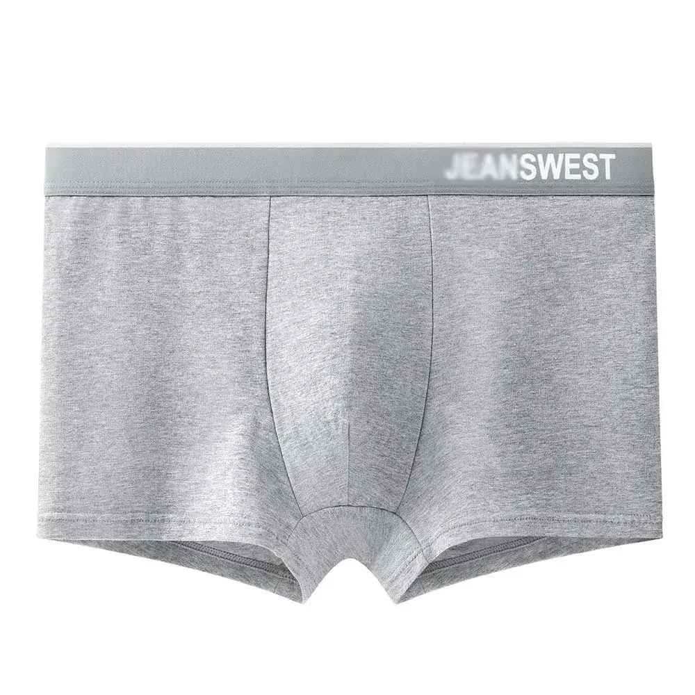 4/8Pcs Men's Panties Cotton Breathable Men's Clothing Letter Waistband Man Underwear Solid Color Plus Size Boxers Man — image 8