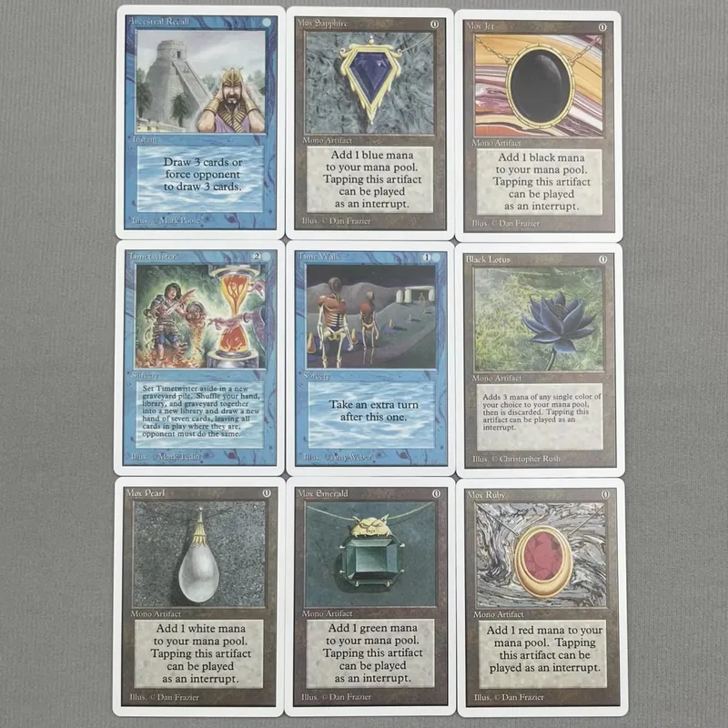 TCG Proxy Cards Deck Borad Games הולוגרמה בודדת לוטוס שחור Power9 Dual Landes The One Ring — image 3