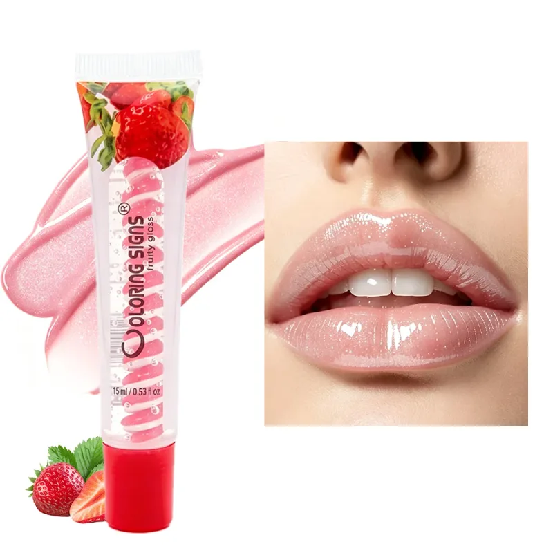 Fruity Lip Gloss Strawberry Blueberry Shiny Lip Oil Ενυδατικό Λάδι χειλιών Plumping Shimmer Lip Makeup Ενυδατικό κραγιόν για κορίτσια