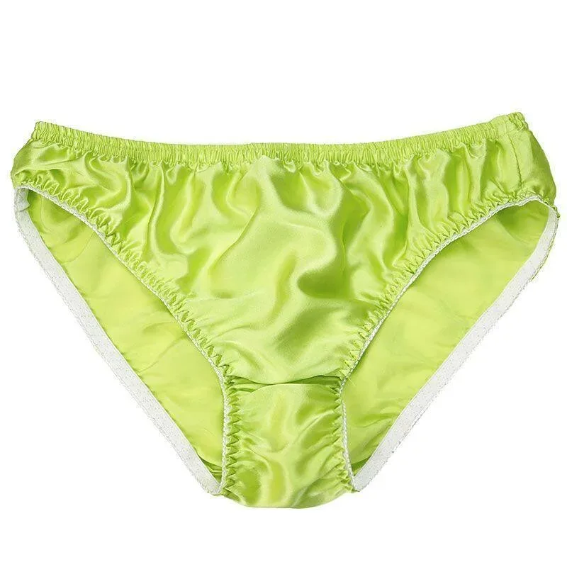 100% Mulberry Silk Men Sexy Underwear Wrinkle Briefs Breathable Male Panties Pure Silk Trigonometric Soft Man Underpants Summer — image 28