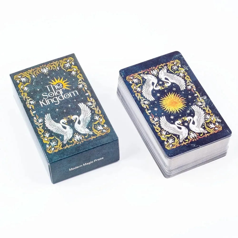 The Solar Kingdom Tarot Deck 78 Card Oracle Set English Visions Divination Edition Deck Επιτραπέζια παιχνίδια 10,4x6,1cm — image 3