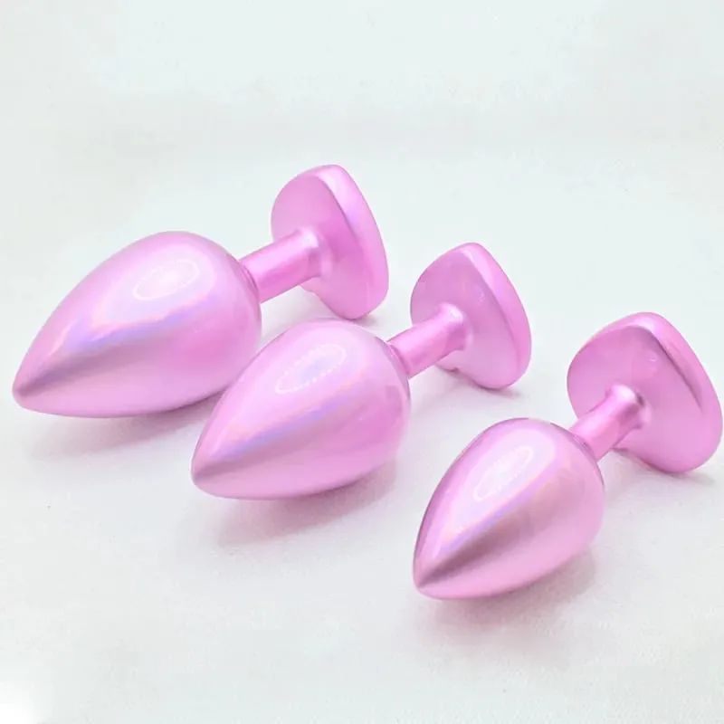 Crystal Diamond Heart Base Metal Butt Plug 3 Sizes Anal Plug Anal Trainer για αρχάριους Unisex μασάζ προστάτη Παιχνίδια σεξ για ενήλικες — image 10