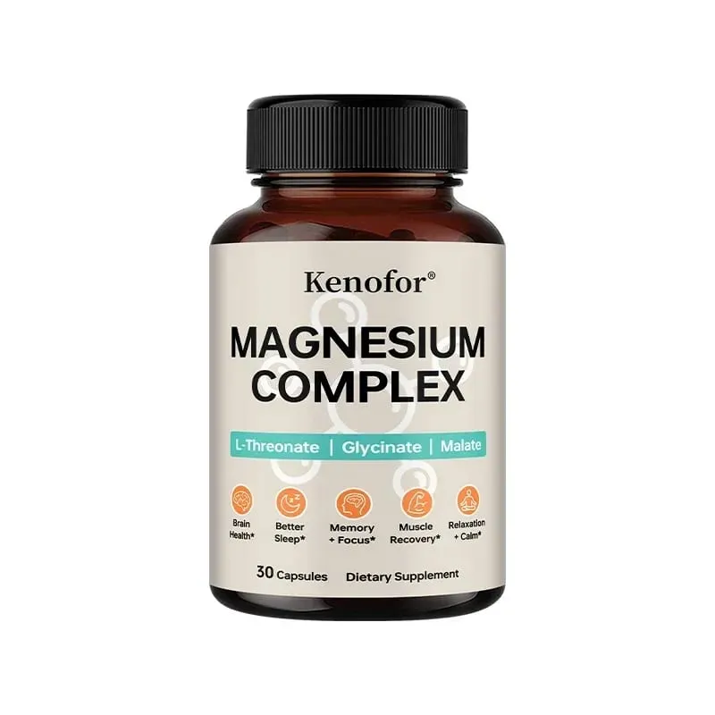 Magnesium Complex Supplement with L-threonine Glycine and Malate To Support Brain Health Memory Concentration and Sleep