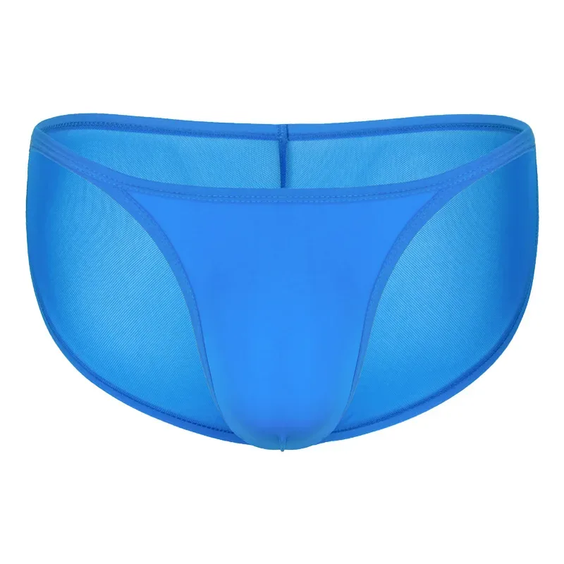 Men's Underwear Transparent Breathable Panties Male Low-waist High Fork Briefs — image 14