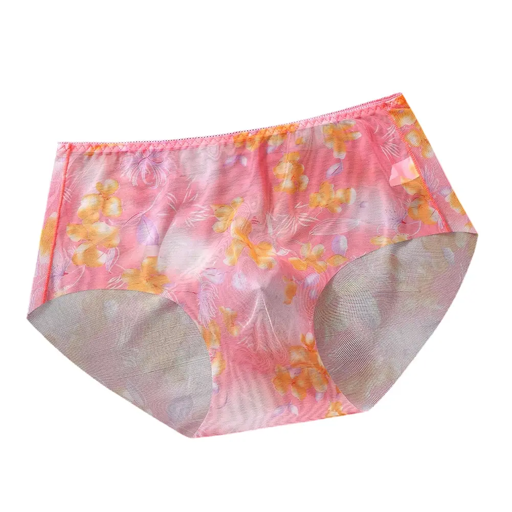 1pc Men's Thin Mesh Briefs Underwear 3D Bulge Pouch Underpants Print See Through Sissy Panties Elastic Breathable Briefs — image 7
