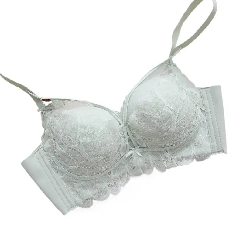 French Garden MOYISU Lace Σετ σουτιέν 32-38 AB Wireless Thin Cup Push Up Anti Sag セクシー Υποστήριξη Εσώρουχα Κατάλληλο μικρό μπούστο