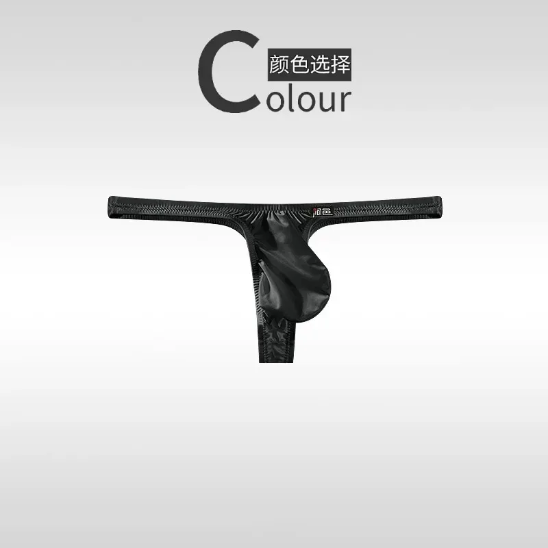 UniqueShiny Underwear men's thongs fully transparent T-pants ultra-thin ice silk men's fun low waisted slim fitting T-pants A747 — image 10