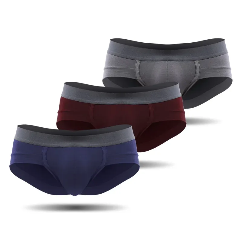 Men's Underwear, Men's Briefs, U-Shaped Pouch, Modal Breathable Summer Youth White Low-Waist Briefs — image 14