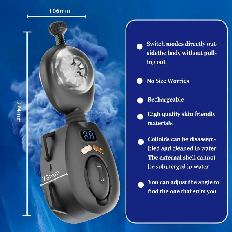 Mens Wearable Automatic Masturbator 9 Mode Remote Hands-free Penis Vibrator Trainer Dicks Glans Massage Stimulator Adult Sex Toy — image 4