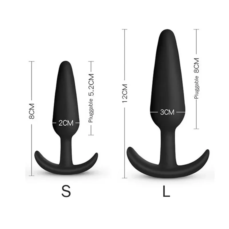 T Shape אנאלי תקע 3 גדלים רך סיליקון Butt Plug Stimulator אנאלי צעצועי מין לעיסוי ערמונית דילדו לנשים גברים צעצועי מין למבוגרים