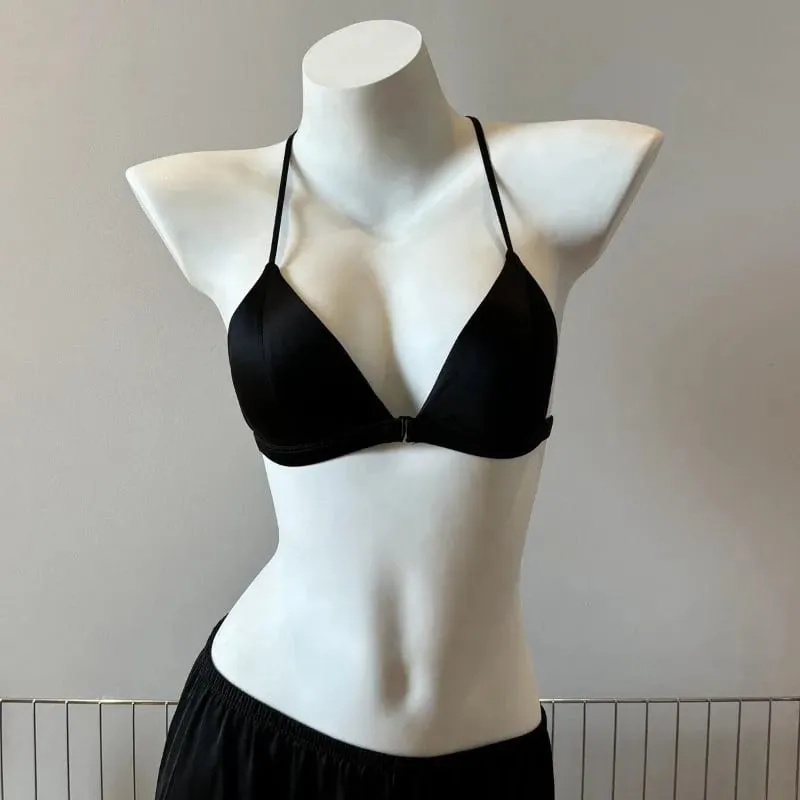 Hot Sale Σουτιέν Leopard Print Γαλλικό Τρίγωνο Κλείσιμο Λεπτή Ομορφιά Πίσω Λουράκι Σπαγγέτι Άνετα Γυναικεία Καλοκαιρινό Καθημερινά