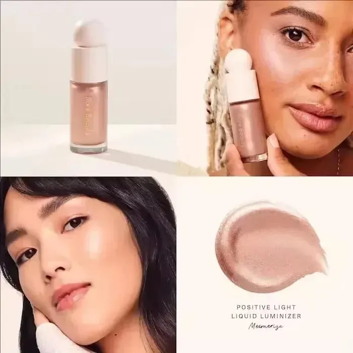 Rare Beauty Positive Light Lqiuid Luminizer Long Lasting Oil Control Αδιάβροχο μακιγιάζ Μαλακό τσίμπημα ματ ρουζ με ζωντάνια καλλυντικά — image 10