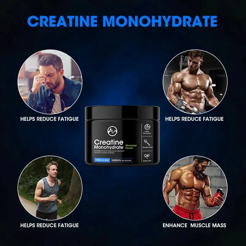 Creatine Monohydrate Energy Performance Whey Proteins for Muscle Mass Workout Recovery Friendly Adult Nutritional Supplement — image 6