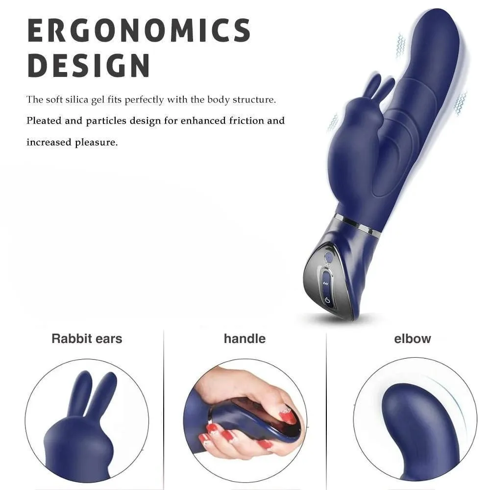 Women Dildo Rabbit Vibrator Powerful Vibration Clit G-spot Vaginal Nipple Stimulator Massager Female Orgasm Masturbator Sex Toys — image 4