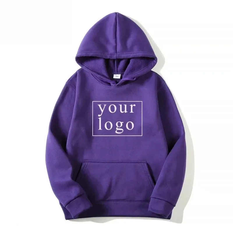 2024 homme femme décontracté personnalisé imprimé texte sweat à capuche bricolage Logo personnalisé personnalisé sweat à capuche personnalisé texte Logo sweat