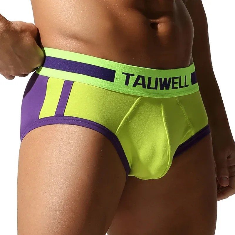 Men's Triangle Underwear, Tight Fitting, Low Waist, Color Blocking, Sexy, Youthful, Breathable and Comfortable — image 14