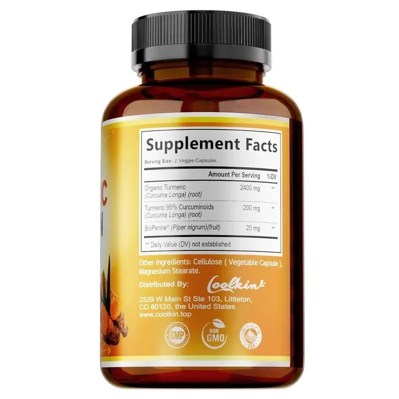 Turmeric Curcumin - Relieve joint pain promote bone growth Supports Joint Inflammation Antioxidant and Digestive Health