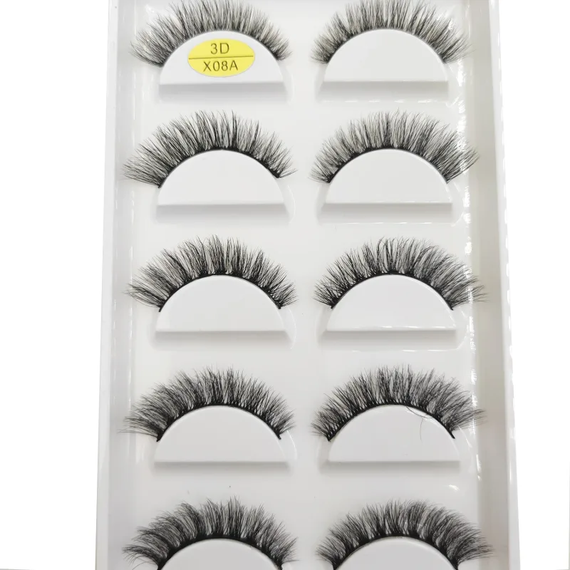 38 Style 5 Pairs Eyelash Natural 3D Mink Ψεύτικες βλεφαρίδες Μακιγιάζ Fake Eye Lashes Faux Cils Make Up Εργαλεία ομορφιάς Χονδρική