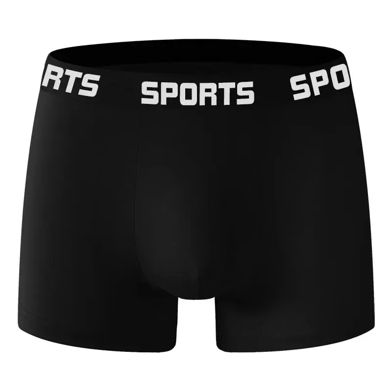 10PCS/Pack Men SPORTS Boxer Shorts Underwear Comfort Trend Panties Man Simple Breathable Underpants Sexy Male Intimate Panties — image 2
