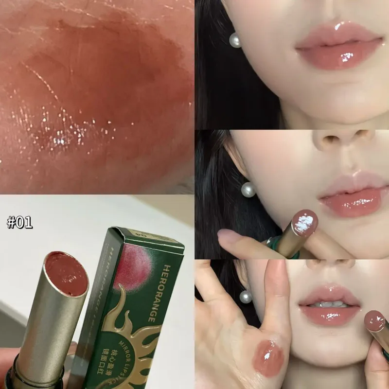 Herorange Mirror Lip Gloss 24H שפתון עמיד למים ללא העברה ללא דהייה מט וברק איפור שפתיים שופע נשים — image 2