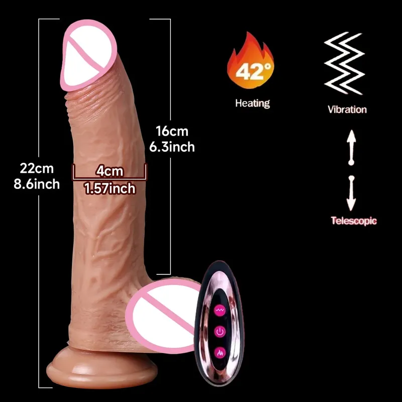 Ρεαλιστική δόνηση Dildos για γυναίκες Αυνανισμός πρωκτικό βύσμα διείσδυσης πρωκτικού ώθησης πέους Dildo δονητής σέξι παιχνίδια για ενήλικες
