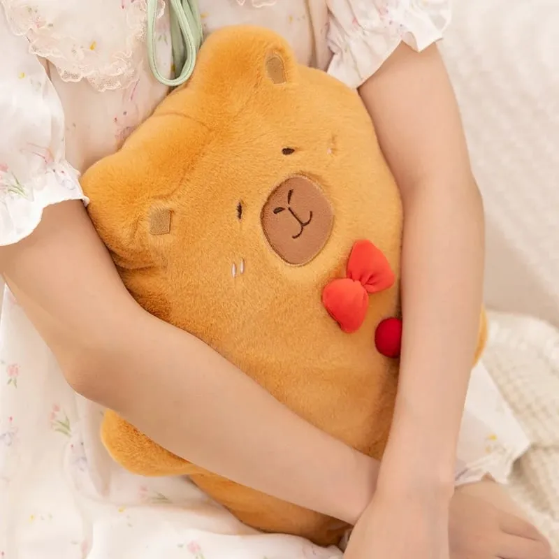 Christmas Pillow Capybara Gingerbread Soft Plush Toy Decoration Funny XMas Plushie High Quality Christmas Birthday Gift Decor