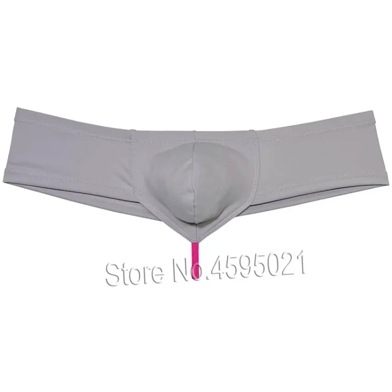 Men's Sexy Low Rise Mini Briefs Panties Solid String Crotch Brazilian Bikini Underwear Solid Enhance Pouch Boxer Briefs for Men — image 23