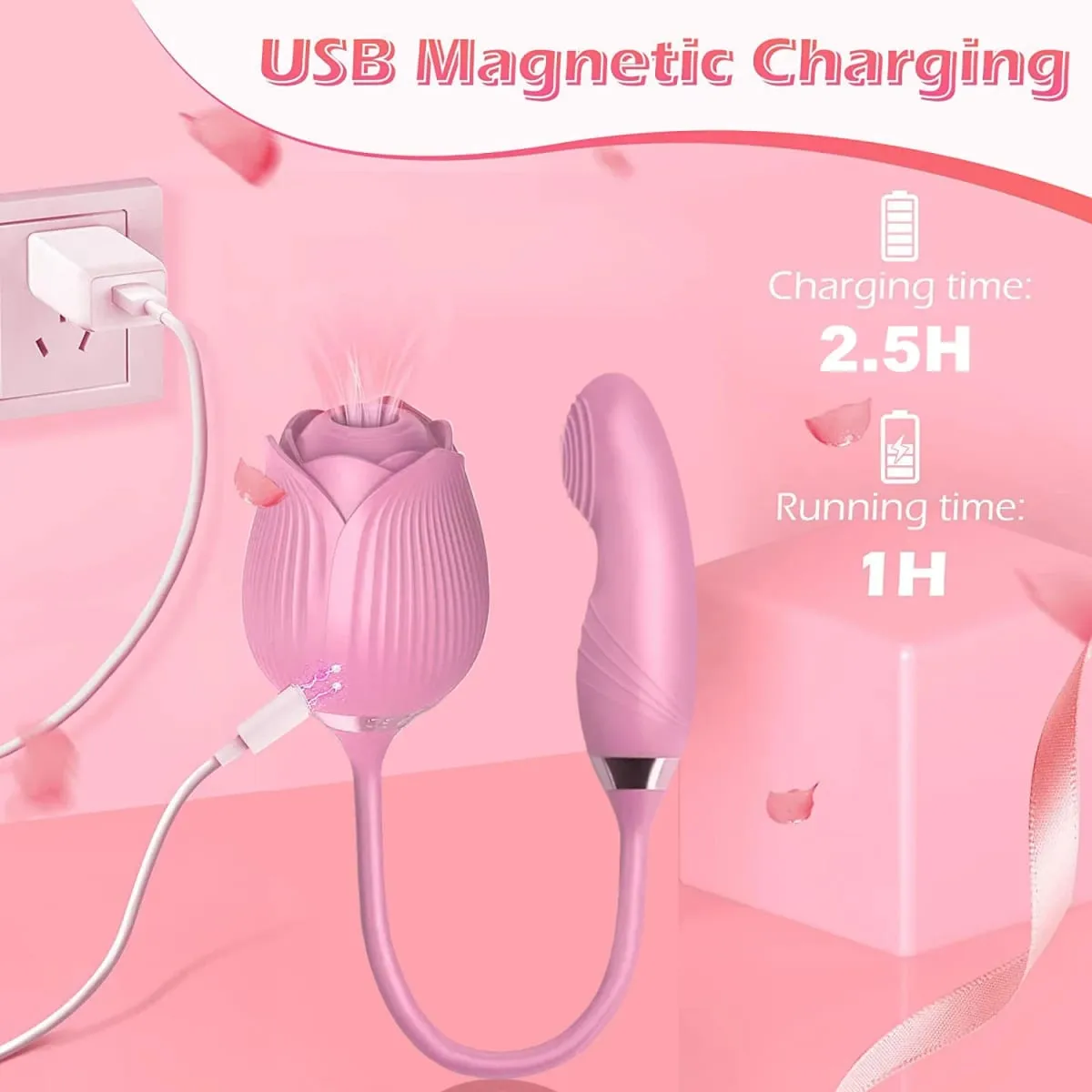 Clitoris Sucker Vibrator for Women Nipples Clit Stimulator Finger Wiggle G-Spot Vibrator Female Masturbator Sex Toy for Women — image 5