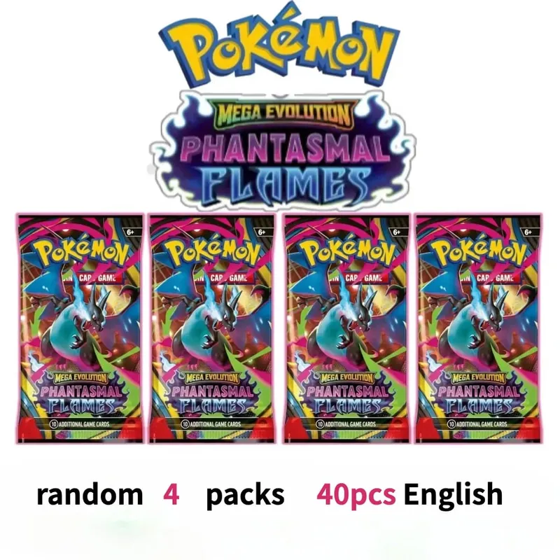 διασκέδαση 40 τεμάχια Pokemon Card Pack 4 Sets Sun Moon Violet 151 Αγγλικές κάρτες συναλλαγών Συλλεκτικά παιχνίδια Halloween Gift Fantasy Sci Fi