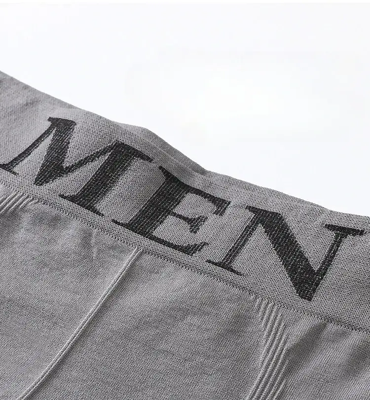 3Pcs/Lot Men's Panties Underwear Boxers Breathable Man Boxer Solid Underpants Comfortable Male Brand Shorts Black Blue Underwear